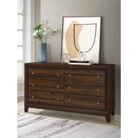 6-Drawer Dresser Cabinet Walnut by A&J Homes Studio