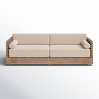 Fritz 83" Wide Outdoor Patio Sofa with Cushions by Joss & Main