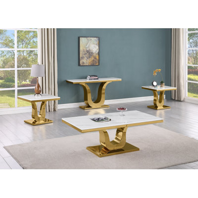 Haji 3 - Piece Living Room Table Set by Everly Quinn