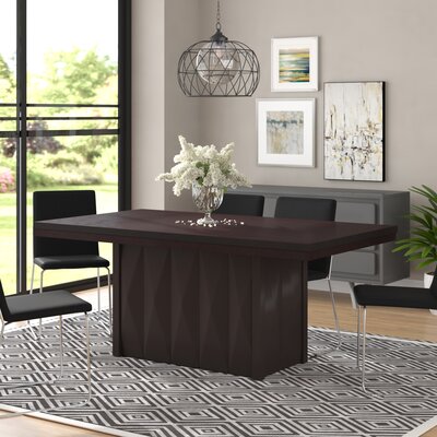 Jakub Wood Modern Rectangular Dining Room Table by Brayden Studio