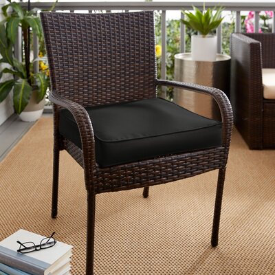 Azelia Piped Indoor/Outdoor Dining Chair Cushion by Wade Logan
