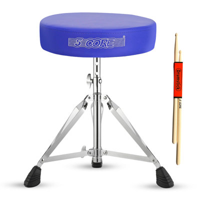 5 Core Drum Throne Padded Adjustable Guitar Stool Drummer Seat for Adults & Kids by 5 CORE