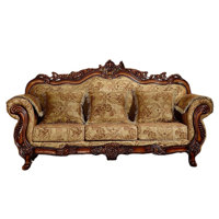 European-style Living Room Carved Sofa. 92.5 Rolled Arm by Romero