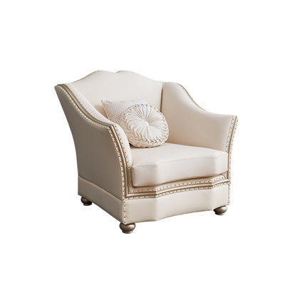 American Light Luxury Sofa French Leather Sofa 48.4