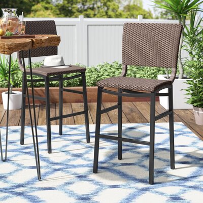 Brade 30" Patio Bar Stool by Wade Logan