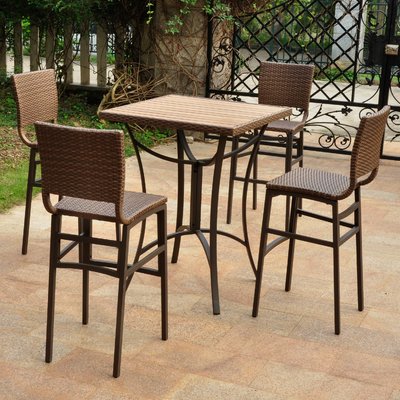 Brade 5 Piece Bar Height Dining Set by Wade Logan