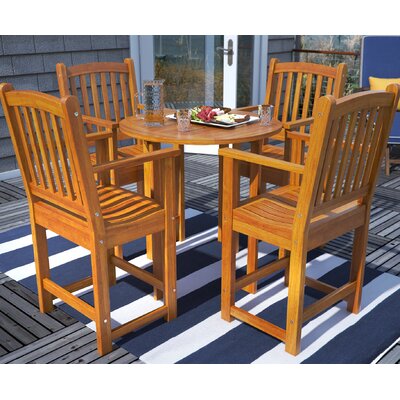 Blaser 5 Piece Bar Height Dining Set by Beachcrest Home