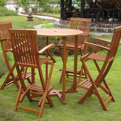 Blaser 5 Piece Bar Height Dining Set