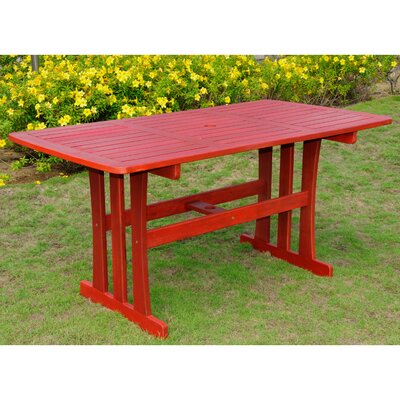 Blaser Wooden Dining Table by Beachcrest Home