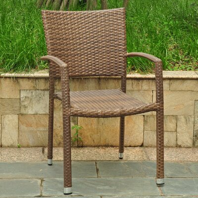 Brade Stacking Patio Dining Chair by Wade Logan