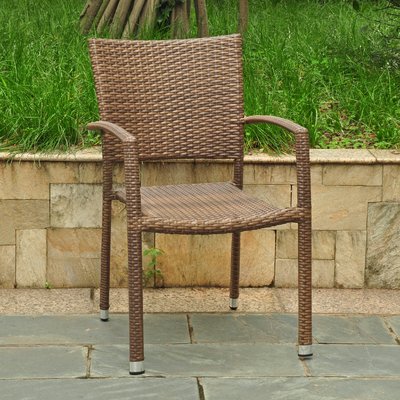 Brade Stacking Patio Dining Chair by Wade Logan