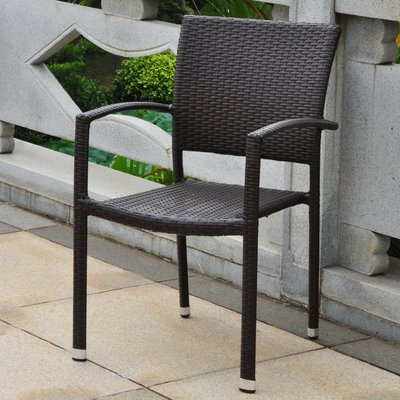 Brade Stacking Patio Dining Chair by Wade Logan