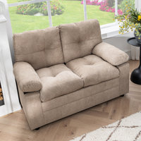 Modern Chenille Modular Loveseat - Versatile Comfort For Cozy Living-Removable armrests by Ebern Designs