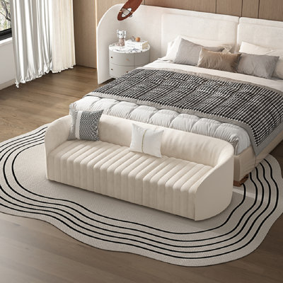 Elegant End-of-Bed Bench For Bedroom Relaxation Storage Bench by Creative bed end stool