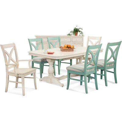 Hues Solid Wood Cross Back Arm Chair by Braxton Culler