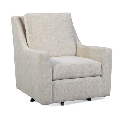 Columbus Upholstered Swivel Armchair by Braxton Culler