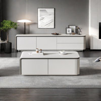 Open TV stand coffee table with large storage by Orxva Galaxy