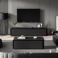 Open TV stand coffee table with large storage by Orxva Galaxy