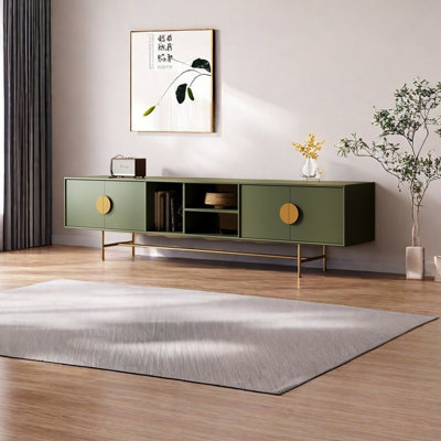 Creamy Iron TV Stand by Orxva Galaxy