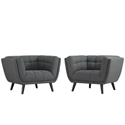Modway Carson Carrington Karhula Upholstered Armchair Set by Modway