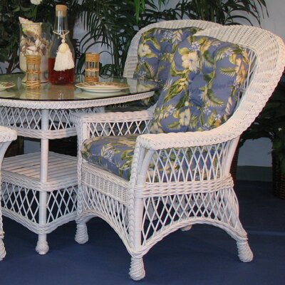 Rosado Upholstered Slat Back Arm Chair by Bay Isle Home