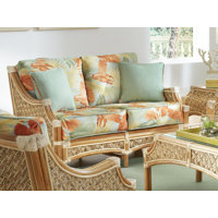 Schmitz 50.5" Flat Arms Loveseat with Reversible Cushions by Bay Isle Home
