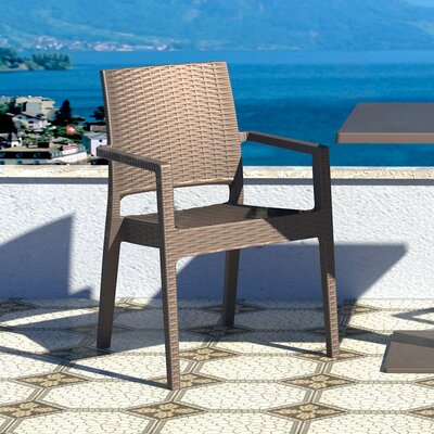 Hela Stacking Patio Dining Armchair by Joss & Main