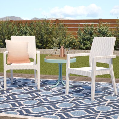 Hela Stacking Patio Dining Armchair by Joss & Main