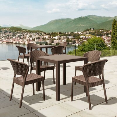 Helden Square 4 - Person 31.5" Long Dining Set by Joss & Main