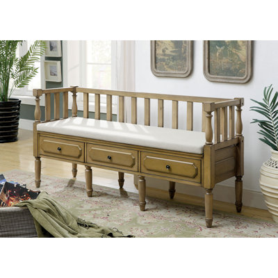 Drumkeeran Upholstered Drawers Storage Bench by Canora Grey