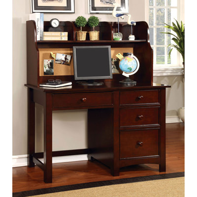 Bawden 48" W Writing Desk with Hutch by Canora Grey