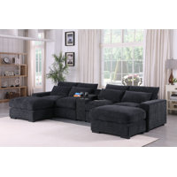 Nyeisha Upholstered Sofa & Chaise by Latitude Run
