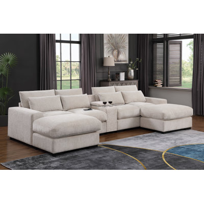 Nyeisha Upholstered Sofa & Chaise by Latitude Run