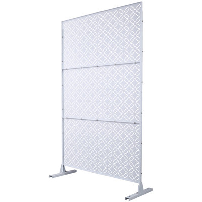 Outdoor & Indoor Privacy Screen Metal Privacy Screen 76" H×48" W by Ceballos