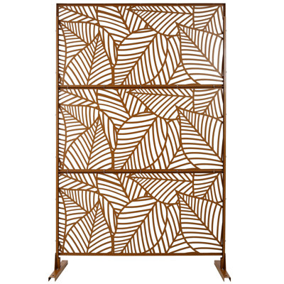 Outdoor & Indoor Privacy Screen Metal Privacy Screen 76" H×48" W by Ceballos