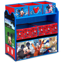 Disney Mickey Mouse 6 Bin Design and Store Toy Organizer - Greenguard Gold Certified by Delta Children by Delta Children
