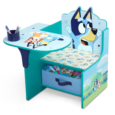 Bluey Chair Desk With Storage Bin By Delta Children - Greenguard Gold Certified by Delta Children