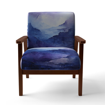 Indigo Dreams I - Upholstered Modern Arm Chair by Design Art