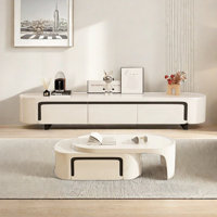Modern TV Stand and Coffee Table Set by Creature B Comforts