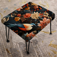 Woodland Bird Floral Cottage Dream - Floral Rectangle Ottoman