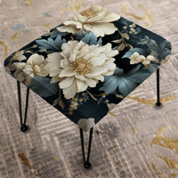 Urban Victorian Splendor Victorian Pattern IX - Floral Rectangle Ottoman