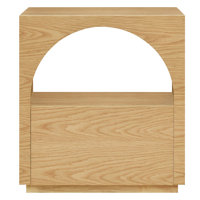 Jodiel Fully Assembled Solid Wood Base Nightstand by Hokku Designs