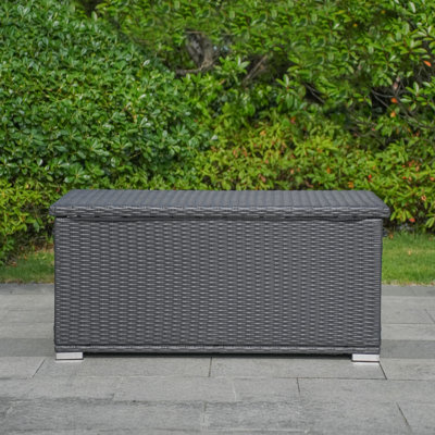 80 Gallon Water Resistant Wicker Deck Box by Direct Wicker