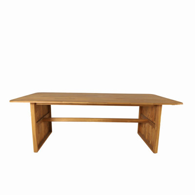 Bramble Acacia Wood 86.6" Long Patio Dining Table by Direct Wicker