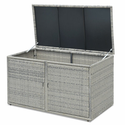 Calorful 88 Gallon Water Resistant Storage Bench in Gray by Calorful