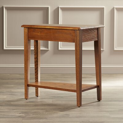 Solid Wood Recliner Wedge Table by Charlton Home