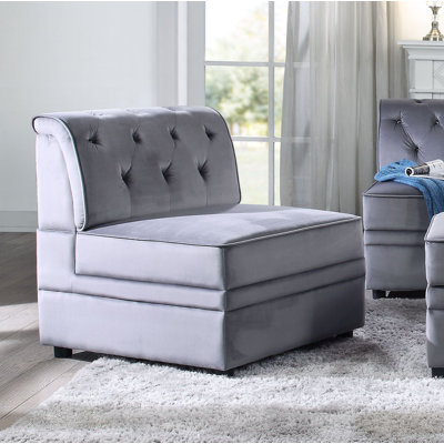 Pullin 29" Wide Velvet Modular - Armless Chair