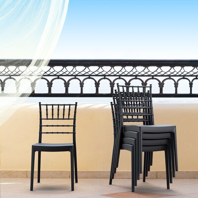 Alexa Idalis Alyworth Stacking Patio Dining Side Chair by Etta Avenue
