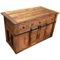 Granville Kitchen Island with Solid Wood Top by Crafters and Weavers