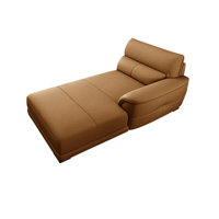 Modern Simple Style, Leather Fabric Recliner Faux Leather Chaise Lounge by ChairVogue
